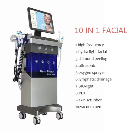 A0645C 10 in 1 Hydrodermabrasion Deep Cleansing hydro dermabrasion machine / diamond dermabrasion machine A0645C 10 in 1 Hydrodermabrasion Deep Cleansing hydro dermabrasion machine / diamond dermabrasion machine