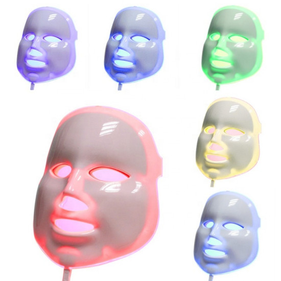 A1207 7 photon colors LED facial mask for face and neck rejuvenation A1207 7 photon colors LED facial mask for face and neck rejuvenation