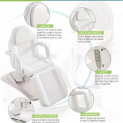 F080 Automatically Facial Folding Bed For Beauty Parlour