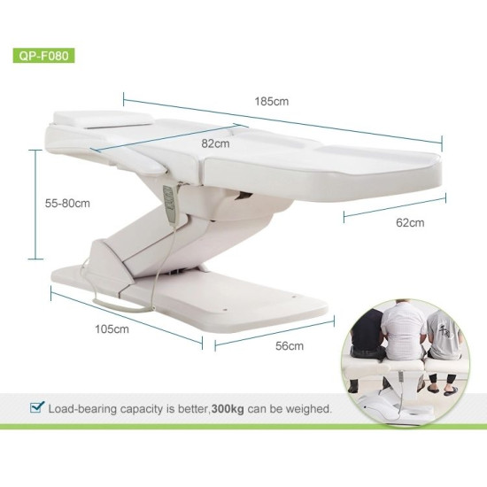 F080 Automatically Facial Folding Bed For Beauty Parlour