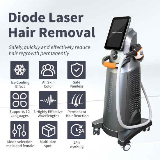 A0426 Trending products 2024 new arrivals 810nm diode lazer permanent hair removal machine