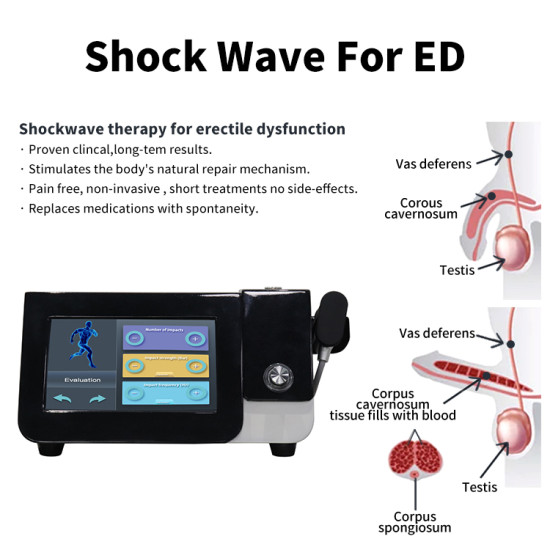 SW12 Air shockwave electromagnetic focus ed shockwave / physical therapy device