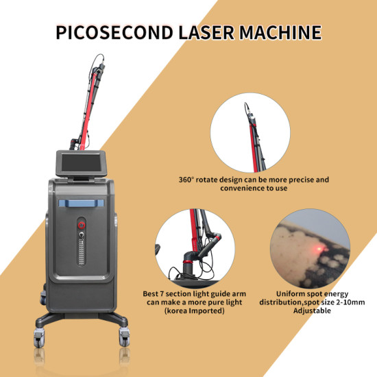 A0514 2023 New arrival black picosecond laser tattoo removal machine laser beauty machine for face