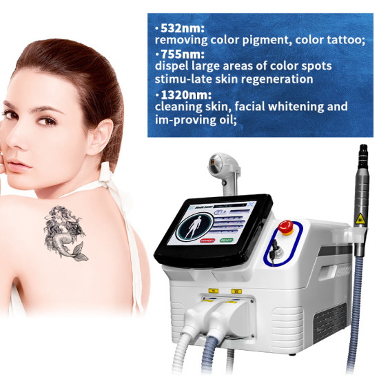 A0403B Factory wholesale professional portable 2 in 1 diode laser hair and tattoo removal machine  A0403B Factory wholesale professional portable 2 in 1 diode laser hair and tattoo removal machine