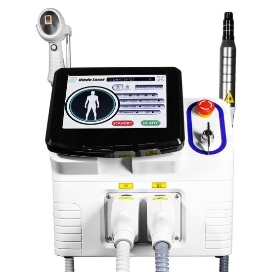A0403B Factory wholesale professional portable 2 in 1 diode laser hair and tattoo removal machine  A0403B Factory wholesale professional portable 2 in 1 diode laser hair and tattoo removal machine