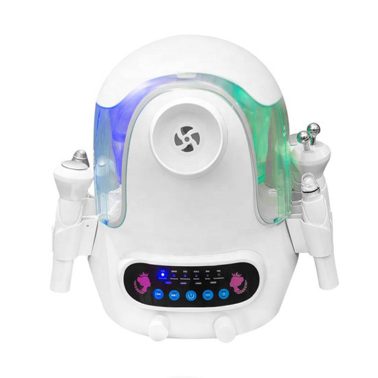 A0649 6 in 1 electric aromatherapy ozone facial steamer hydrodermabrasion machine