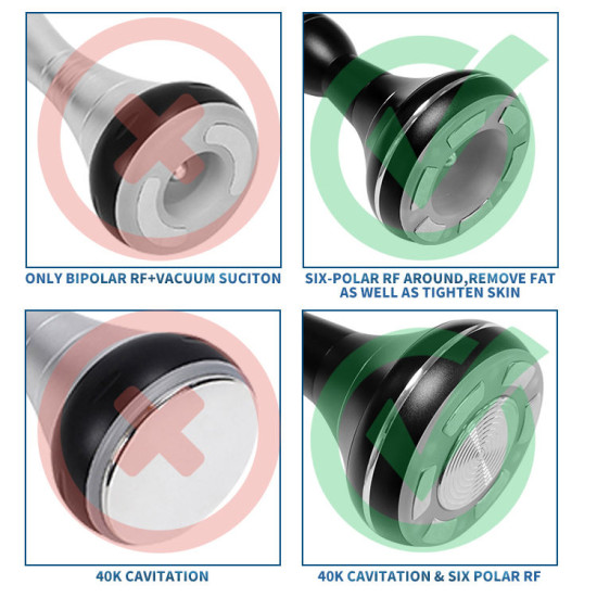 B0104 Professional 30k 40k 5 in 1 Ultrasonic Liposuction S Shape Cavitation Machine 