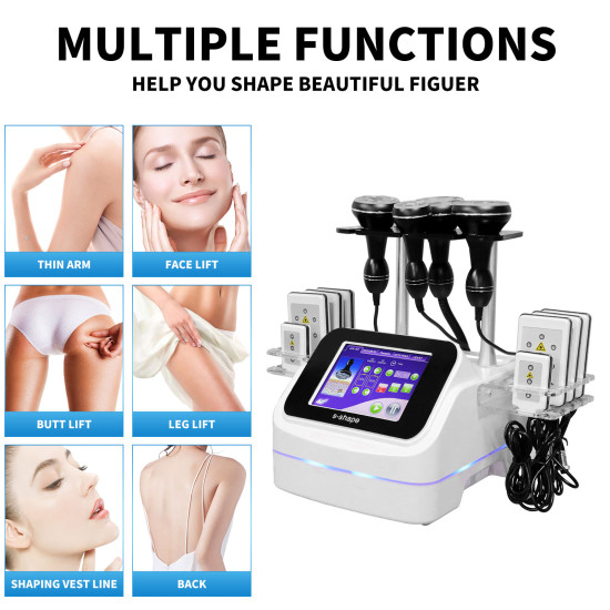 B0104 Professional 30k 40k 5 in 1 Ultrasonic Liposuction S Shape Cavitation Machine 