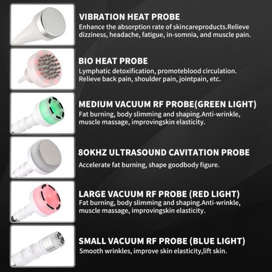 B0150 2023 6 in 1 Shape Cellulite Reduction 30K / 80K Cavitation Vacuum Rf Machine B0150 2023 6 in 1 Shape Cellulite Reduction 30K / 80K Cavitation Vacuum Rf Machine