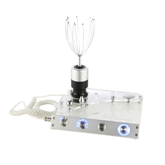 E0428 Handheld Ultrasonic Comfortable Stainless Steel Electric Head massage Scalp Massager