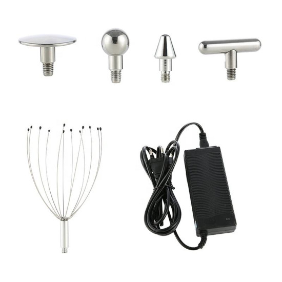 E0428 Handheld Ultrasonic Comfortable Stainless Steel Electric Head massage Scalp Massager