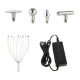 E0428 Handheld Ultrasonic Comfortable Stainless Steel Electric Head massage Scalp Massager