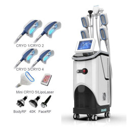 S23 5 in 1 Factory Sale 5 Cryo Handles 360 Cryolipolysis Slimming Machine with Cavitation RF Lipolaser S23 5 in 1 Factory Sale 5 Cryo Handles 360 Cryolipolysis Slimming Machine with Cavitation RF Lipolaser