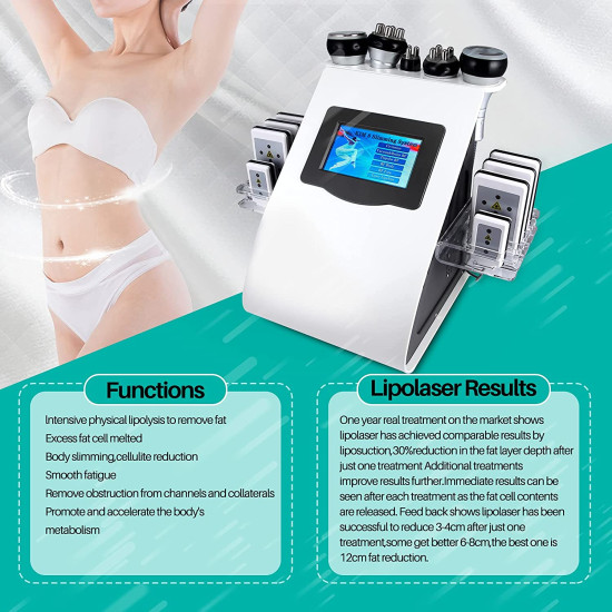 B0105 5 In 1 Vacuum Cavitation Bipolar Tripolar Multipolar Rf Lase Weight Slimming