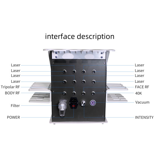B0105 5 In 1 Vacuum Cavitation Bipolar Tripolar Multipolar Rf Lase Weight Slimming