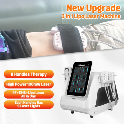 A0928 New upgrade lipo pads ems rf red light therapy device full body 660nm 850nm weight loss cellulite reduction machine